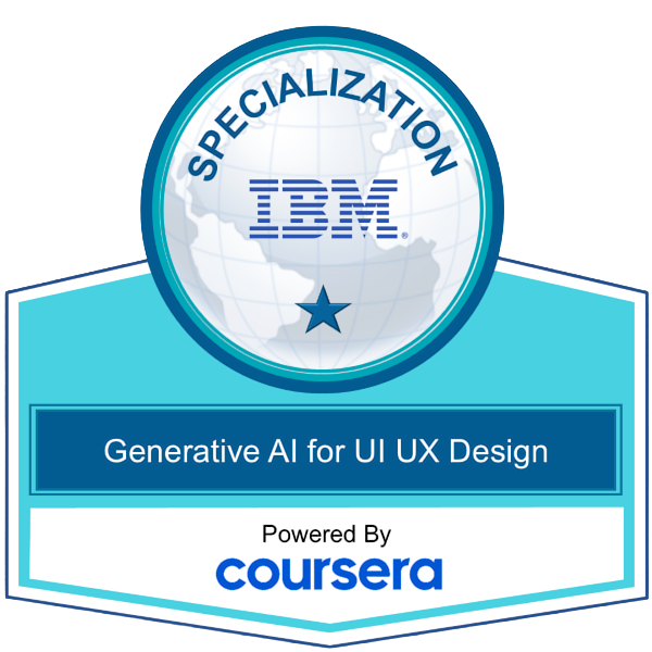 Generative AI for UI UX Design Specialization